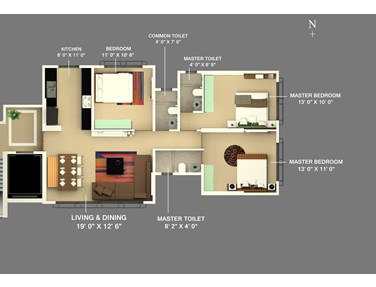 Flat on rent in Samyakth Bliss, Khar West