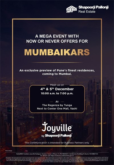A Mega Event with Now or Never Offer by By Shapoorji Pallonji Real Estate