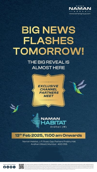 Big News Flashes Tomorrow by By Shree Naman Group