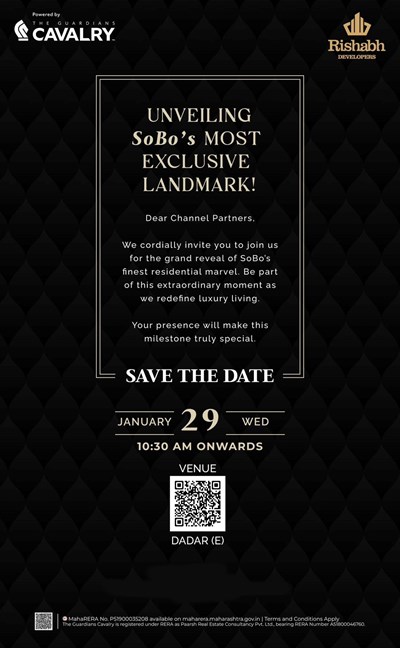 Channel Partner Meet - Unveiling SOBO's Most Exclusive Landmark by By Rishabh Developers