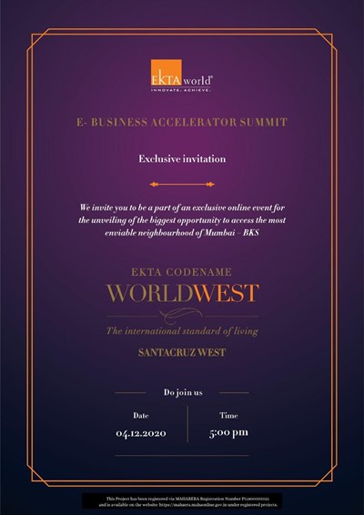 E - Business Accelerator Submit - West World by By Ekta World