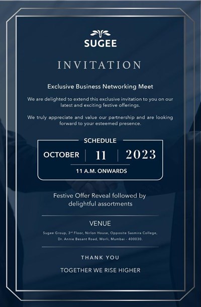 Exclusive Business Networking Meet. by Sugee Group