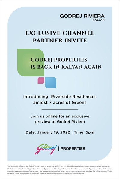 Exclusive Channel Partner Invite by Godrej Group