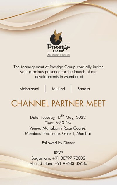 Exclusive Channel Partner Meet by Prestige Group