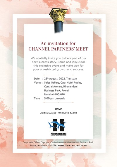 Exclusive Channel Partner Meet by By Hiranandani Communities Pvt. Ltd.
