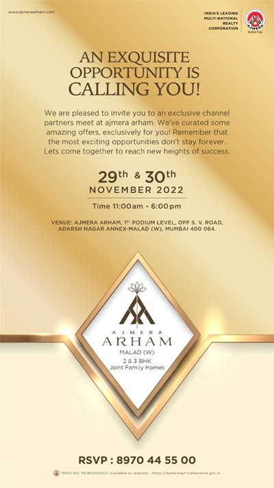 Exclusive Channel Partner Meet by By Ajmera Group
