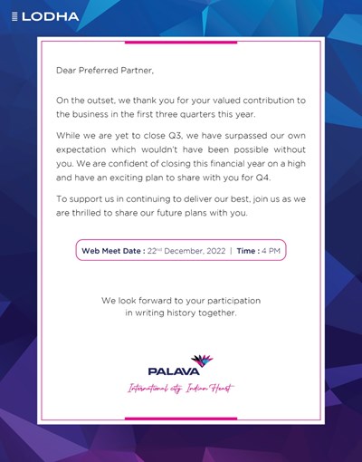 Exclusive Channel Partner Meet by Lodha Group