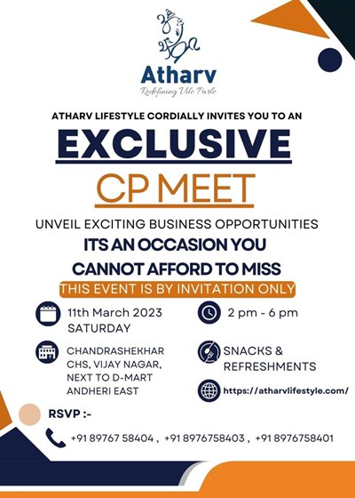 Exclusive Channel Partner Meet by Atharv Lifestyle 