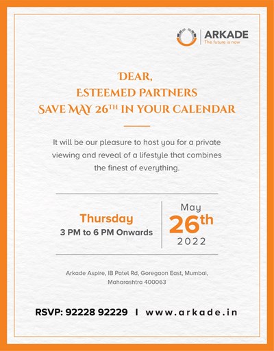 Exclusive Channel Partner Meet - Arkade Group by By Arkade Group 