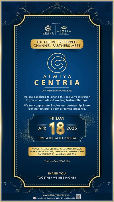 Exclusive Channel Partner Meet - Atmiya Centria by By Atmiya Properties and Developers