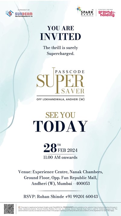 Exclusive Channel Partner Meet - Passcode Super Saver by Sunbeam Developers