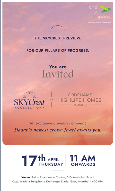 Exclusive Channel Partner Meet - The Skycrest Preview by By The Baya Company