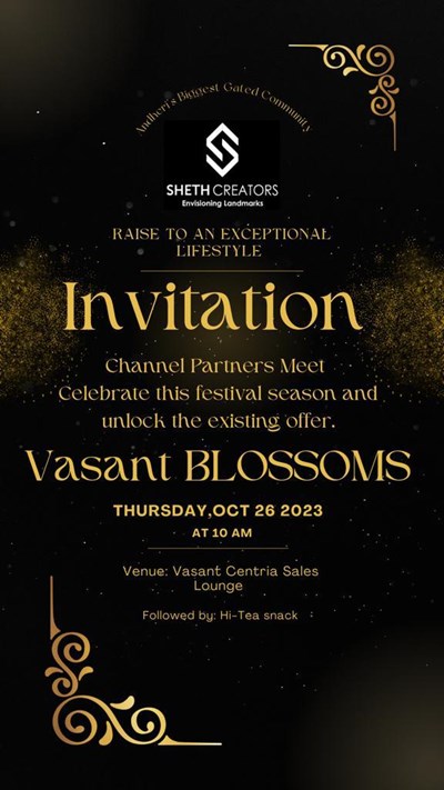 Exclusive Channel Partners Meet by By Sheth Creators Pvt Ltd