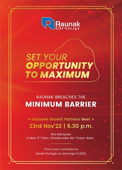 Exclusive Growth Partners Meet by By Raunak Group