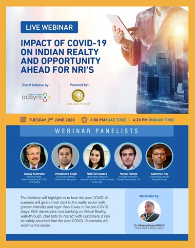Impact of COVID - 19 on Indian Realty and Opportunity a Head for NRI's by 