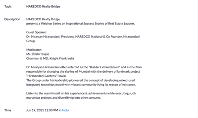 Inspirational Success Stories of Real Estate Leaders by By Naredco