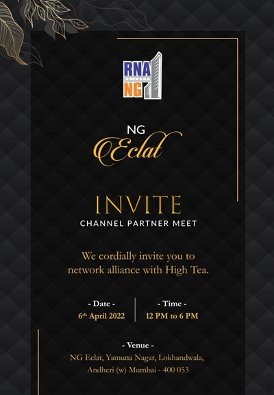 Invite Channel Partner Meet - RNA NG Eclat by RNA Builders NG