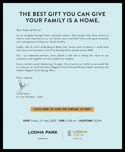 Lodha South Mumbai's Biggest Virtual Channel Partners Meet by 