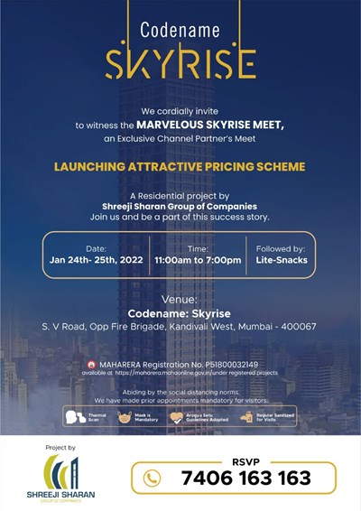 Marvellous Skyrise Meet by By Shreeji Sharan Group