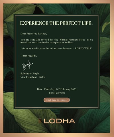 Virtual Channel Partner Meet by Lodha Group