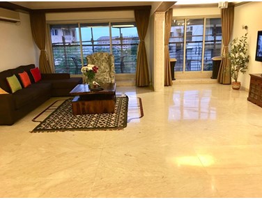 Living Room - Nakshatra Apartments, Bandra West