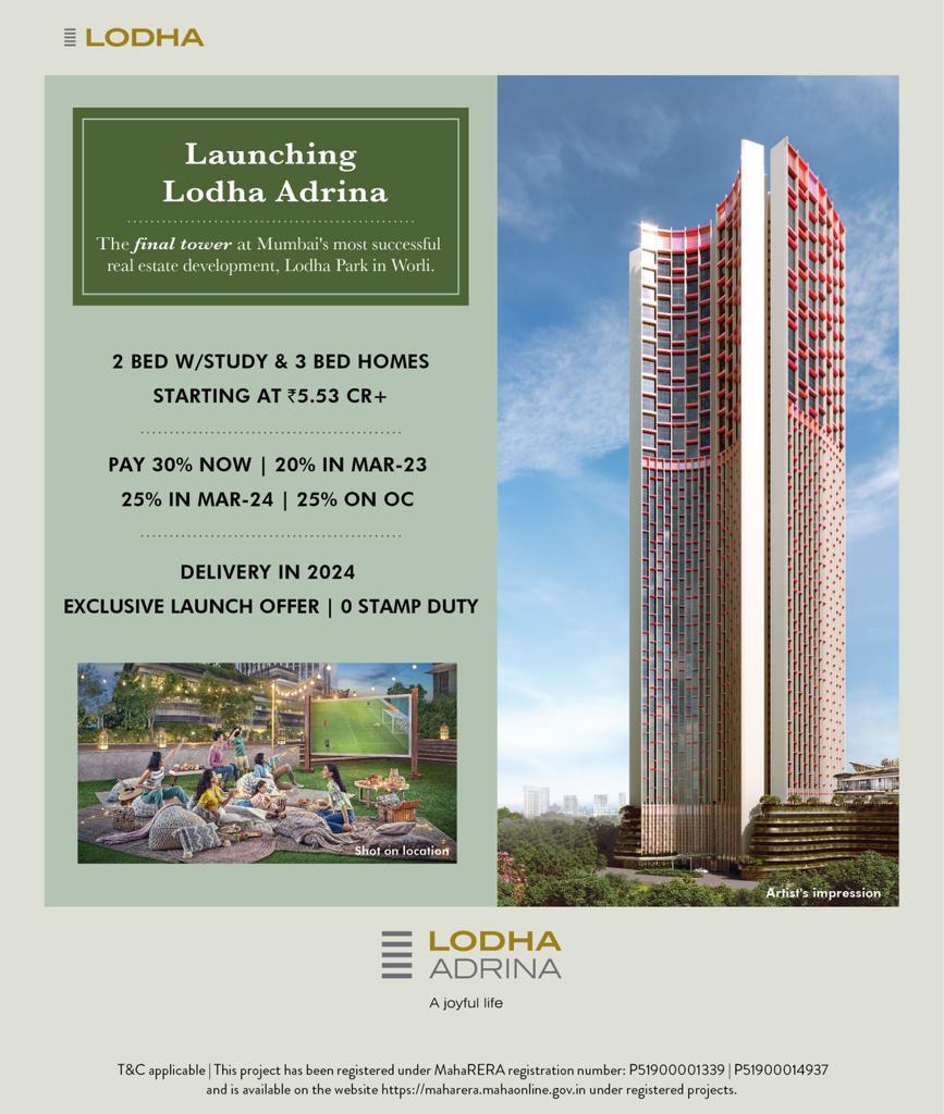 Lodha Adrina Worli New Launch